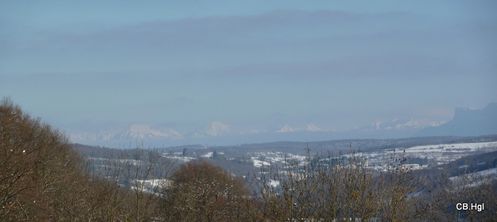 Panorama Alpes neige