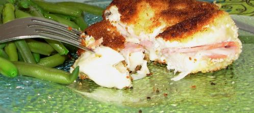 Escalope de poulet façon cordon bleu au roquefort5
