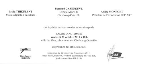invitation vernissage Salon d Automne 2011