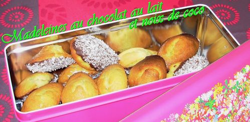 Madeleines au chocolat au lait et noix de coco2