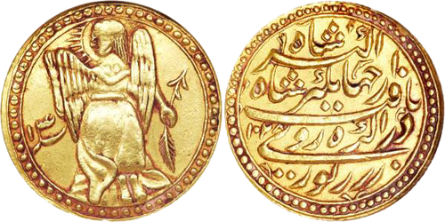 Jahangir Mohur Vierge Agra 1028