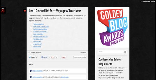 TOP 10 Golden Blog Awards