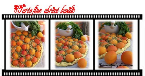 Tarte fine abricot basilic