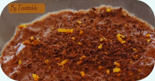 mousse chocolat orange sanguine sans gluten sans lactose sa