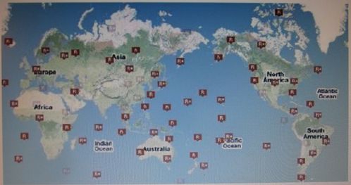 062 Carte des stations de mesure CTBTO