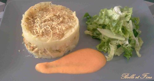 parmentier poulet poivrons