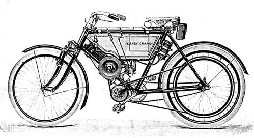 1904 Clement gros plan