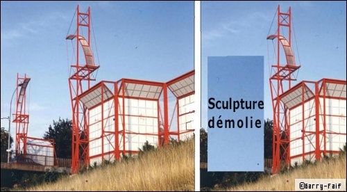 Des nouvelles de la sculpture de Garry Faïf Romainville. Le doigt là