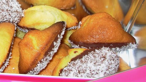Madeleines au chocolat au lait et noix de coco4