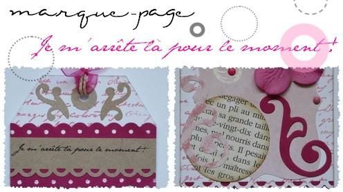 Marque page rose 2