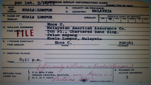 HISTOIRE malaisie fev 1971