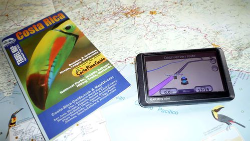 Carte du Costa Rica et GPS © TACACORI EcoLodge