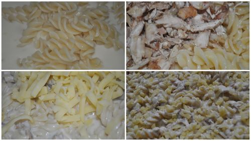 recette gratin de pate au poulet fromage et sauce bechamel
