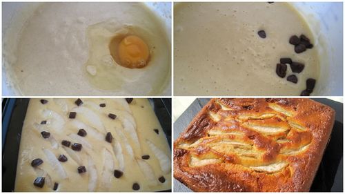 Gateau aux poires et carambar