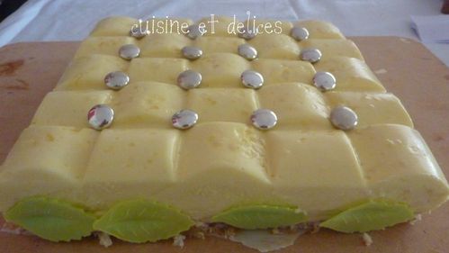 entremets vanille citron vert