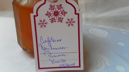 Confiture nectarine pomme vanille 4