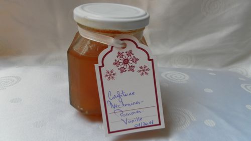 Confiture nectarine pomme vanille 5