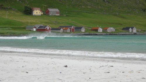 0753-l'île de Vagsøy-la plage de sable blanc