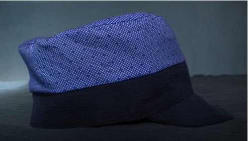 0.2014 casquette velvet marine motif croix bleue