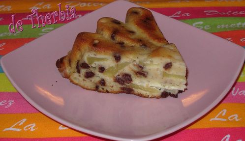 Gâteau ricotta, pommes, pralin, chocolat4