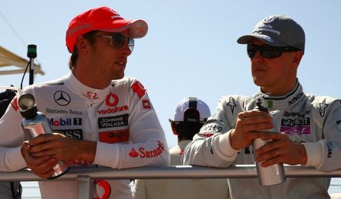 Brahain - 1er duel perdu pour Button et Schumi