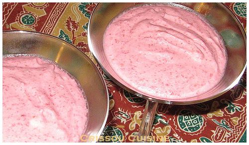 mousse express framboises