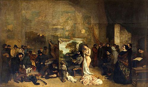 Courbet-L-Atelier-du-peintre -Allegorie-reelle