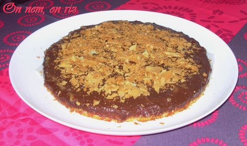 Gâteau au chocolat, caramel & noisettes1