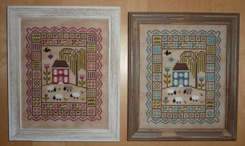 2 versions maison bleue