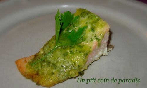 saumon au pesto de persil d'Albérie.4
