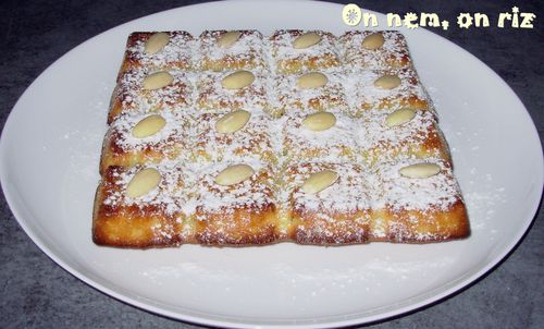 Fondant chocolat blanc, amandes, pistache1