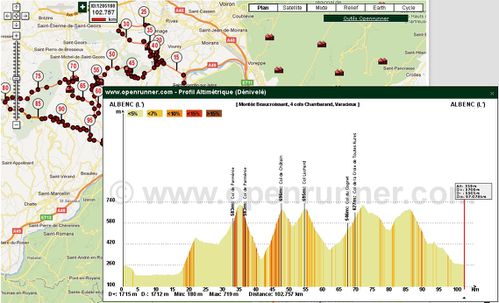 Tour dans les Chambaran ac tous les cols, aout 2011