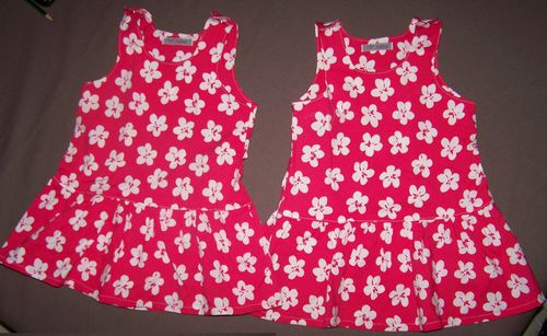 robe fleur jumelles