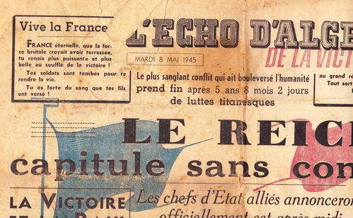 L'Echo d'Alger, 8 Mai 1945