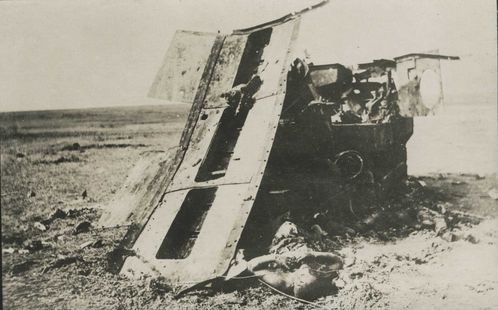 1917 16 avril Juvincourt. Photo prise par soldat allemand c