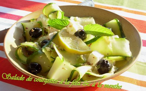 Salade de courgettes à la feta & menthe2