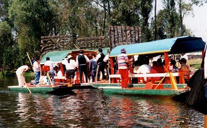 Los trajineras-Xochimilco-Mexico