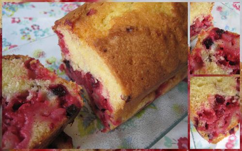 cake aux fruits rouges du jardin