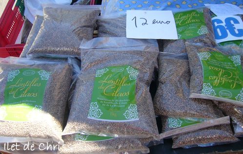 LENTILLES AU MARCHE DE CILAOS