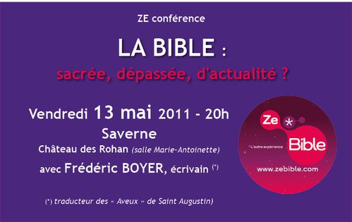 Invitation ZeBible 13 mai 2011
