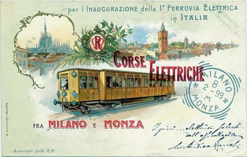 cartolina Milano Monza