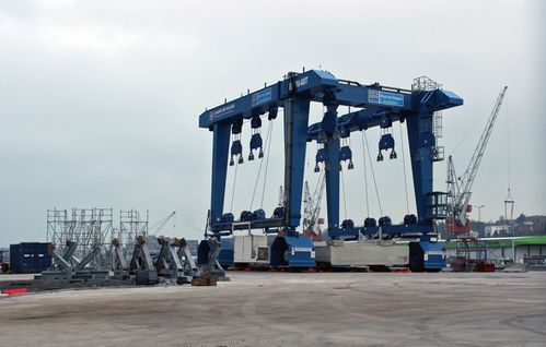 L'Élévateur à bateau de Dieppe, en panne