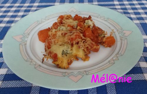 Gratin carottes tomates boursin