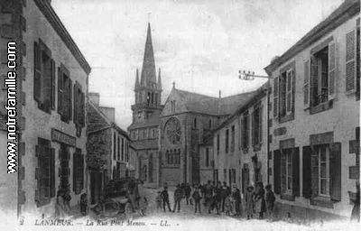 cartes-postales-photos-La-rue-Pont-Menou-LANMEUR-29620-29-2