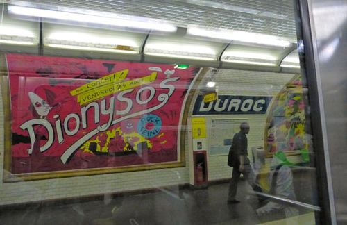 affiche métro Duroc rock en scène Dionysos