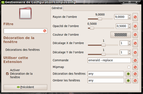 compiz gestion