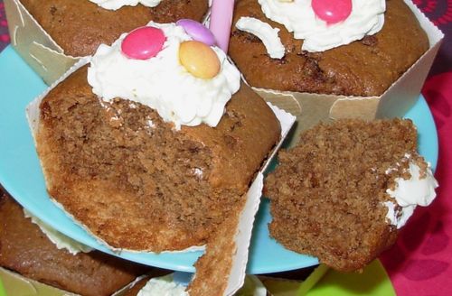 Cupcakes au chocolat au lait & smarties5
