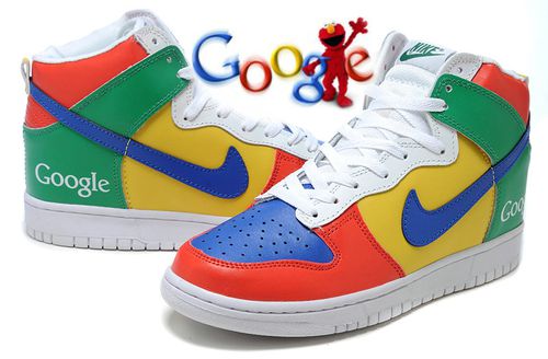 Google Nike Dunk High Tops Shoes - Le 