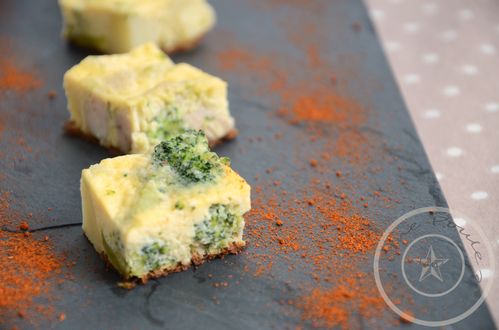 tortilla pdt, brocoli, poulet