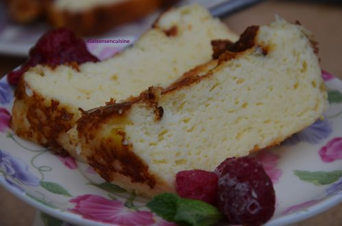 Fiadone et confit de framboises 4 saisons en cuisine Fiadone